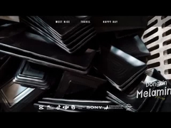 طبق صلصة صغير مع ملصق مخصص باستخدام مسحوق راتنج اليوريا فورمالديهايد