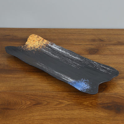 سعر جيد مطعم فندق تقليد الميلامين المقبلات مستطيل لوحات الغذاء الصف الانترنت