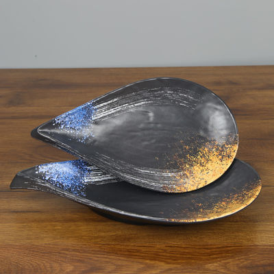 سعر جيد الغريبة 100٪ لوحة الميلامين لوحة قطرة الماء زهرة شكل لوحة على شكل مثلث الانترنت