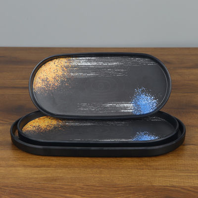 سعر جيد أطباق بيضاوية من الميلامين لمجموعات أطباق المقبلات من أواني الطعام الانترنت