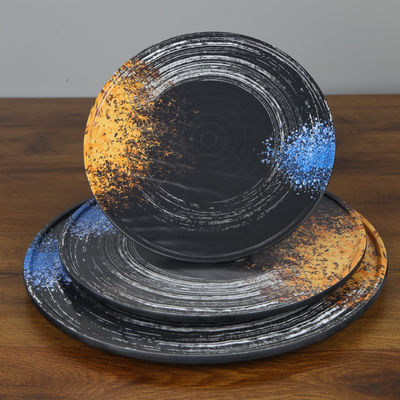 سعر جيد حجم مختلف من لوحة الميلامين المستديرة السوشي طبق الميلامين المتاحة الانترنت