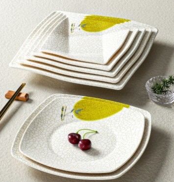 سعر جيد أدوات طاولة ملامين ذات لون أبيض مخصص أدوات مطبخ بلاستيكية كبيرة أوعية خدمة للرامين الانترنت