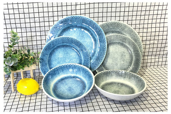 سعر جيد أطقم وأطباق عشاء من الميلامين المقاوم للكسر والحرارة والمخصصة للطعام للبيع الساخن للفنادق والمطاعم الانترنت